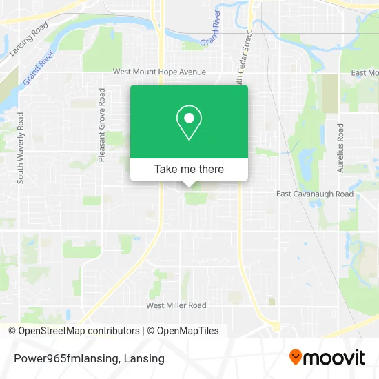 Power965fmlansing map
