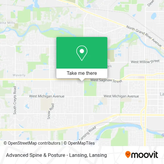 Advanced Spine & Posture - Lansing map
