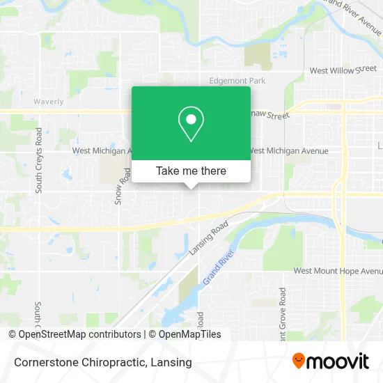 Cornerstone Chiropractic map