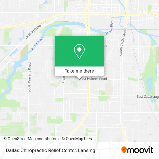 Dallas Chiropractic Relief Center map