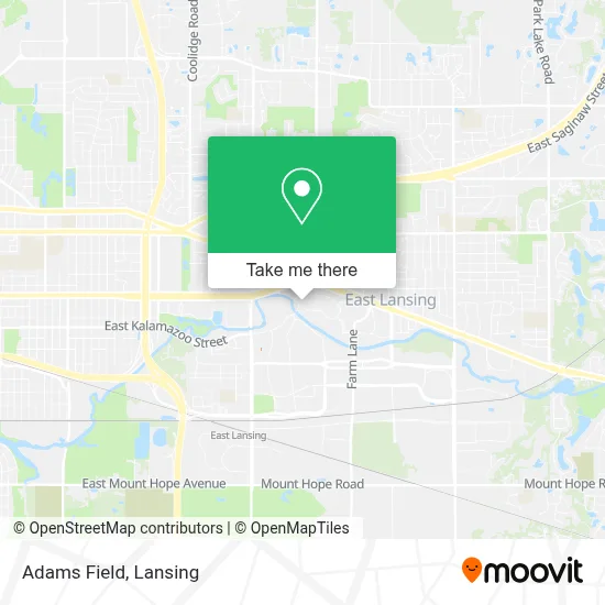 Adams Field map