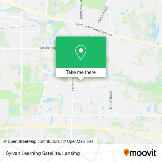Sylvan Learning Satellite map