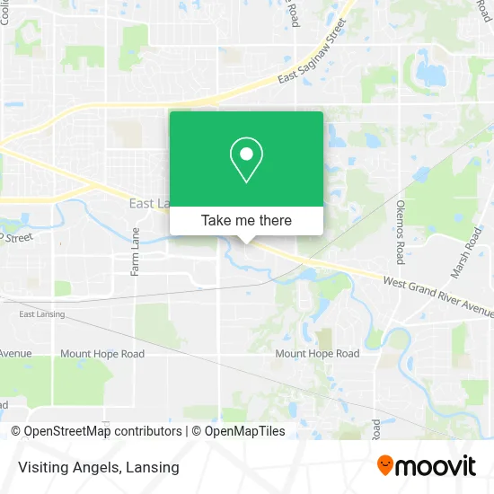 Visiting Angels map
