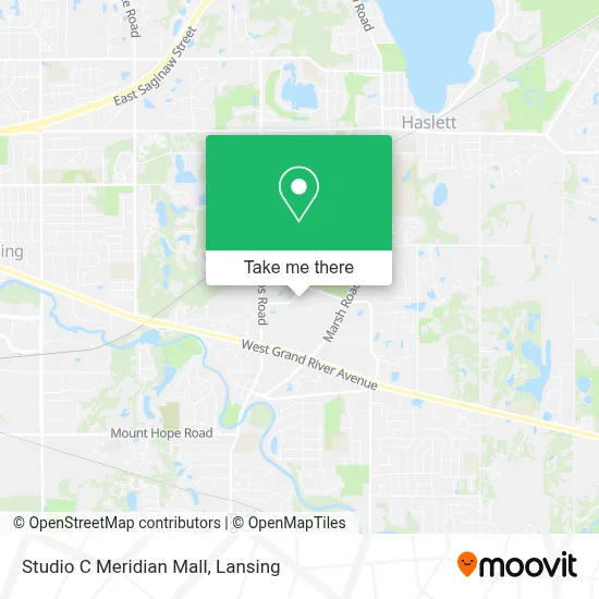 Studio C Meridian Mall map