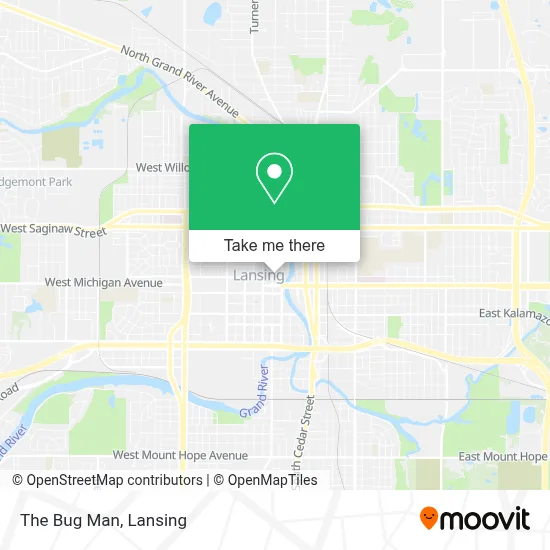 The Bug Man map