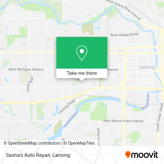 Sasha's Auto Repair map