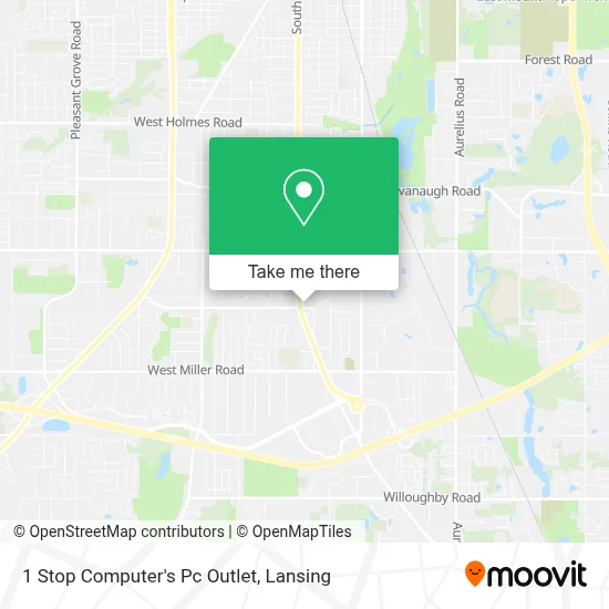 1 Stop Computer's Pc Outlet map