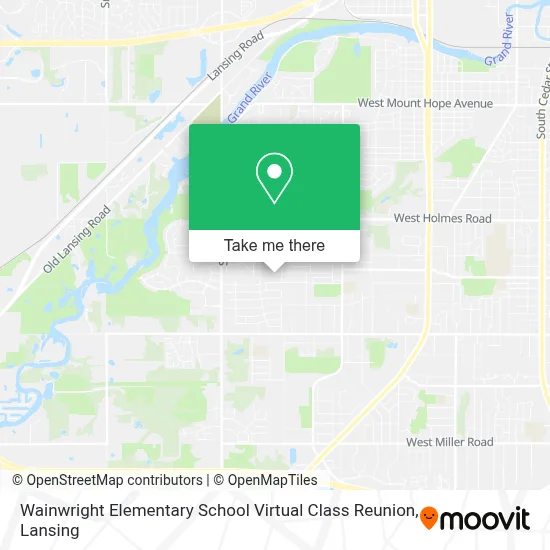 Wainwright Elementary School Virtual Class Reunion map