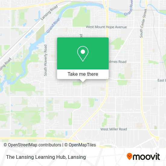 The Lansing Learning Hub map