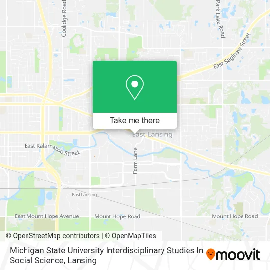 Michigan State University Interdisciplinary Studies In Social Science map