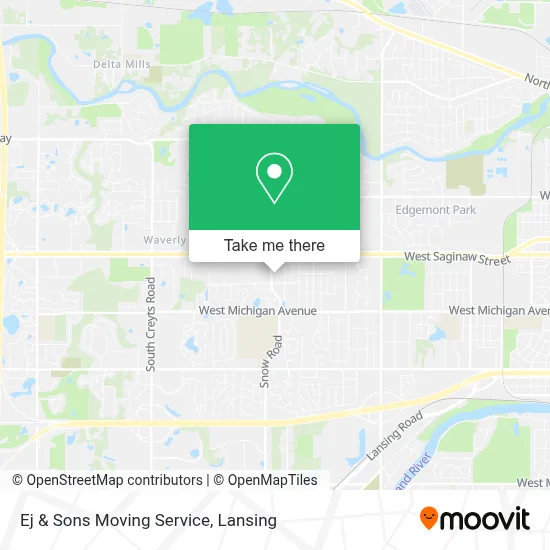 Ej & Sons Moving Service map
