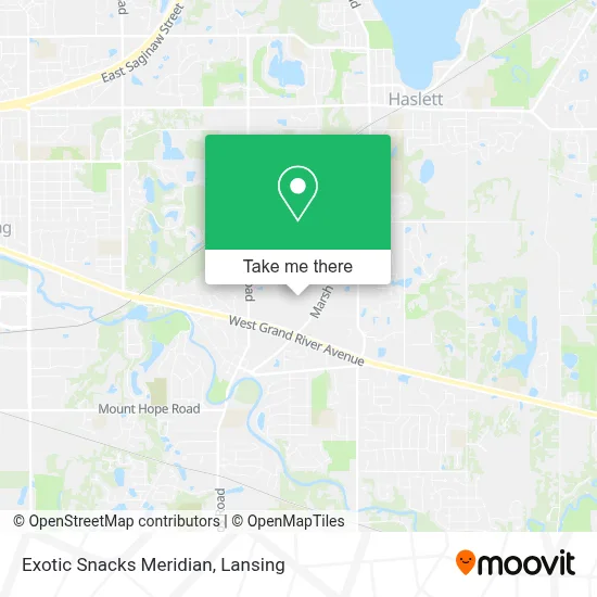 Exotic Snacks Meridian map
