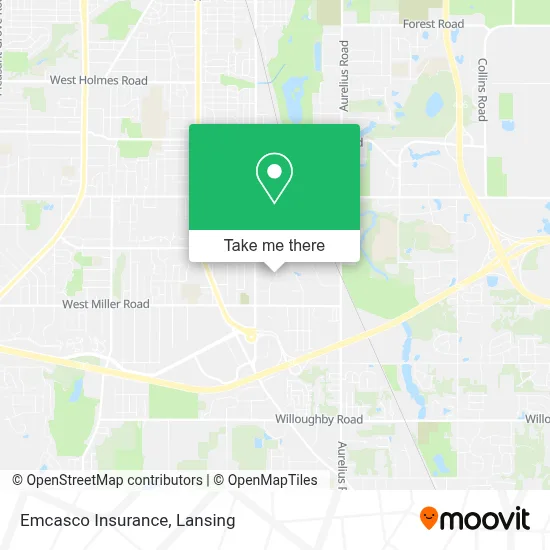 Emcasco Insurance map