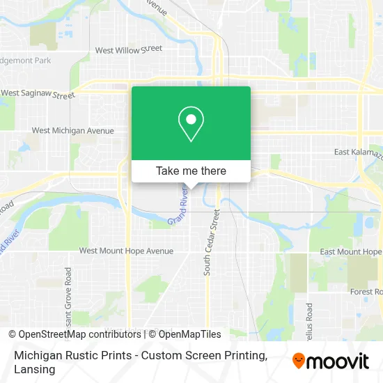 Michigan Rustic Prints - Custom Screen Printing map