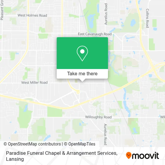 Paradise Funeral Chapel & Arrangement Services map