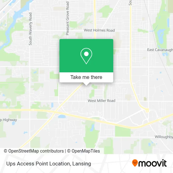 Ups Access Point Location map
