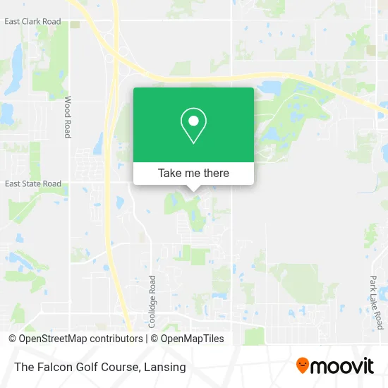 The Falcon Golf Course map