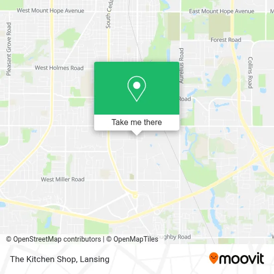 The Kitchen Shop map