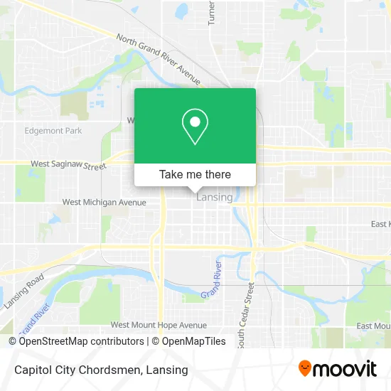 Capitol City Chordsmen map