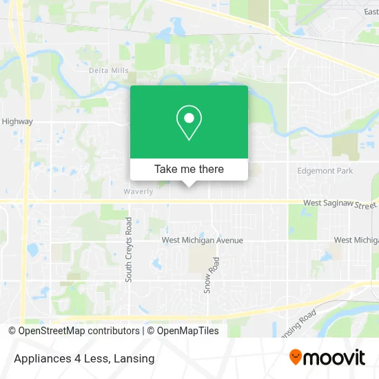 Appliances 4 Less map