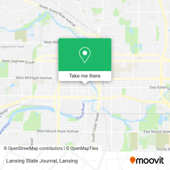 Lansing State Journal map