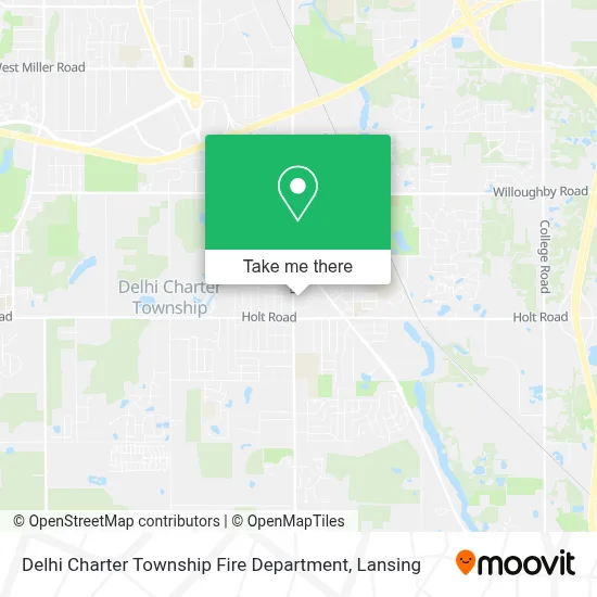 Delhi Charter Township Fire Department map
