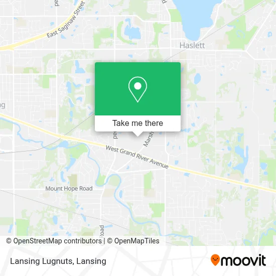 Lansing Lugnuts map