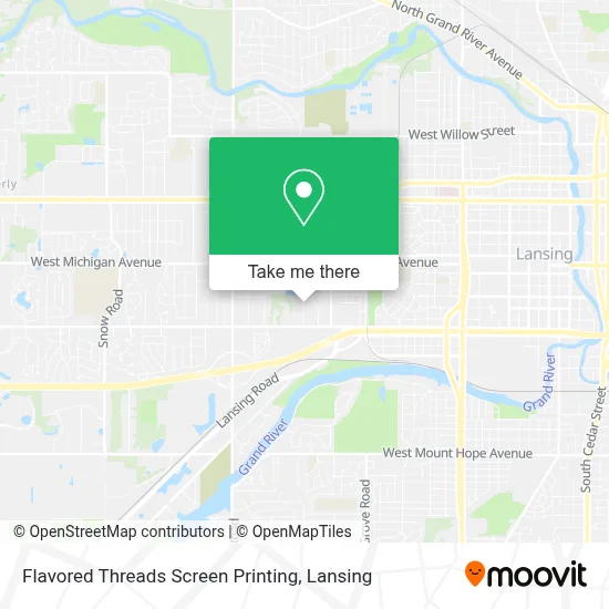 Flavored Threads Screen Printing map