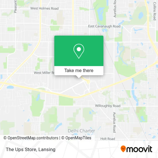 The Ups Store map