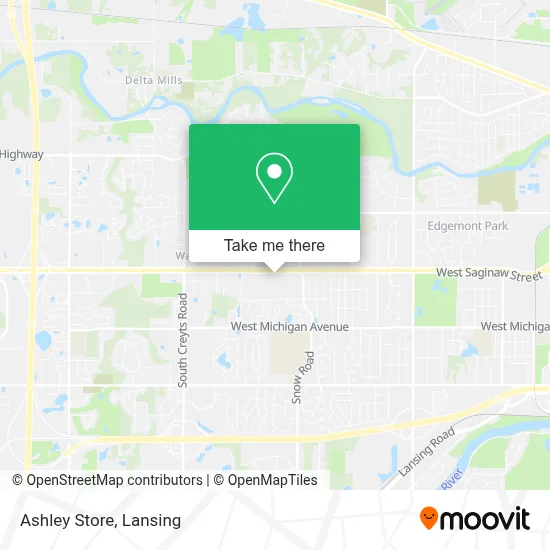 Ashley Store map