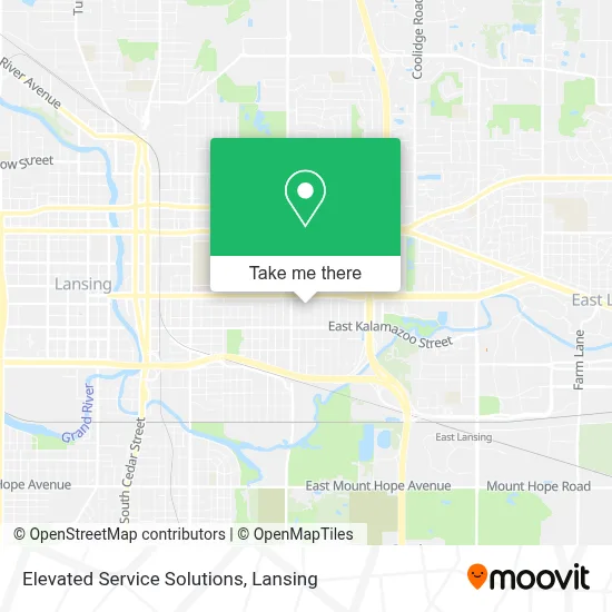 Elevated Service Solutions map