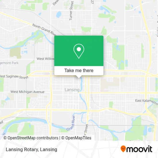 Lansing Rotary map