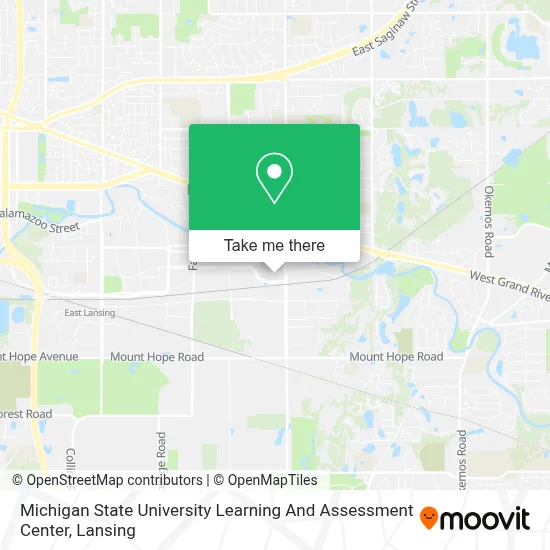 Michigan State University Learning And Assessment Center map