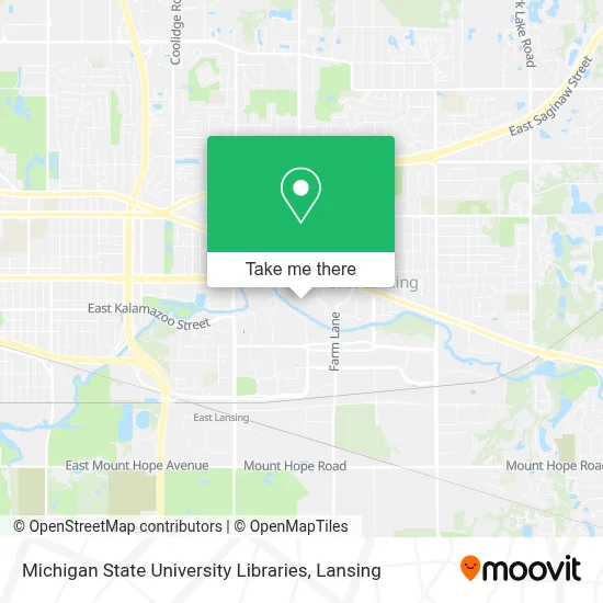 Michigan State University Libraries map