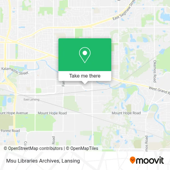 Msu Libraries Archives map