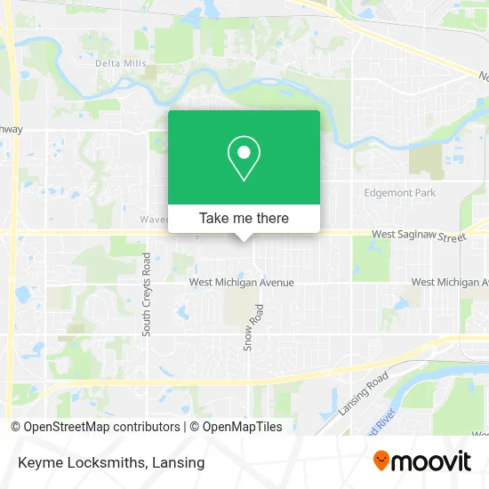 Keyme Locksmiths map