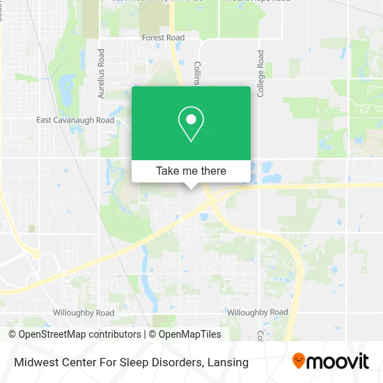 Midwest Center For Sleep Disorders map