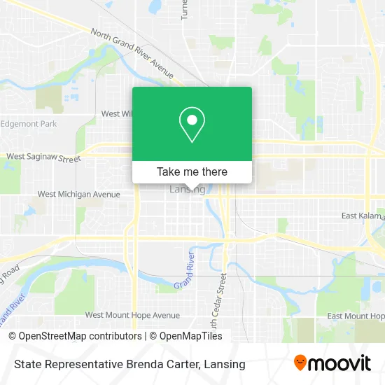 State Representative Brenda Carter map