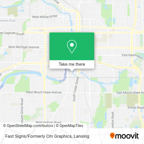 Fast Signs / Formerly Cm Graphics map