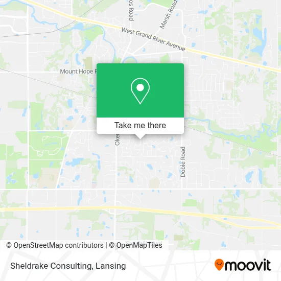Sheldrake Consulting map