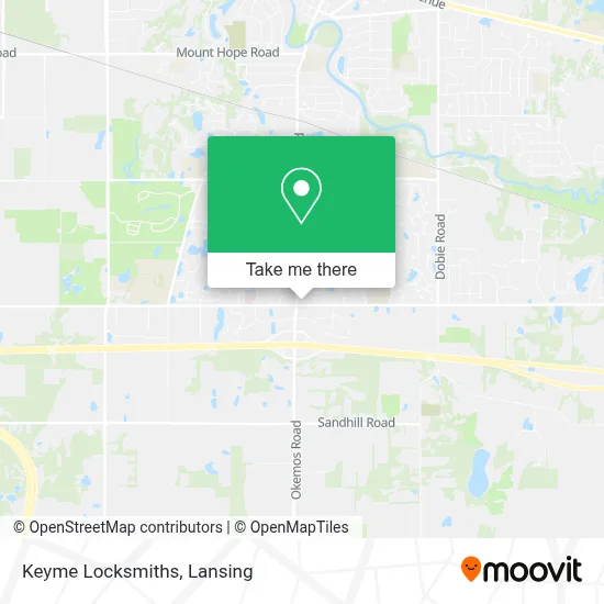 Keyme Locksmiths map