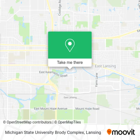 Michigan State University  Brody Complex map