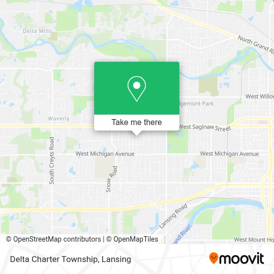 Delta Charter Township map