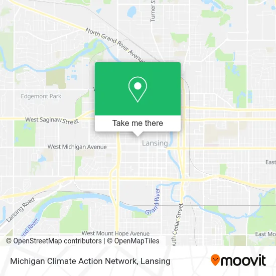 Michigan Climate Action Network map