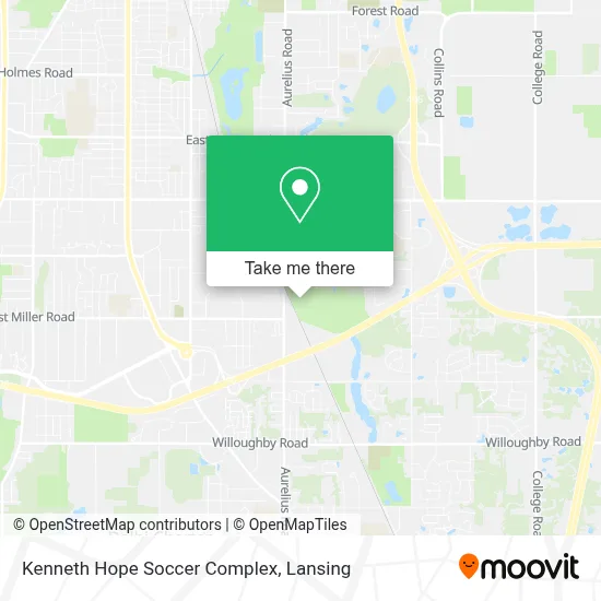 Kenneth Hope Soccer Complex map