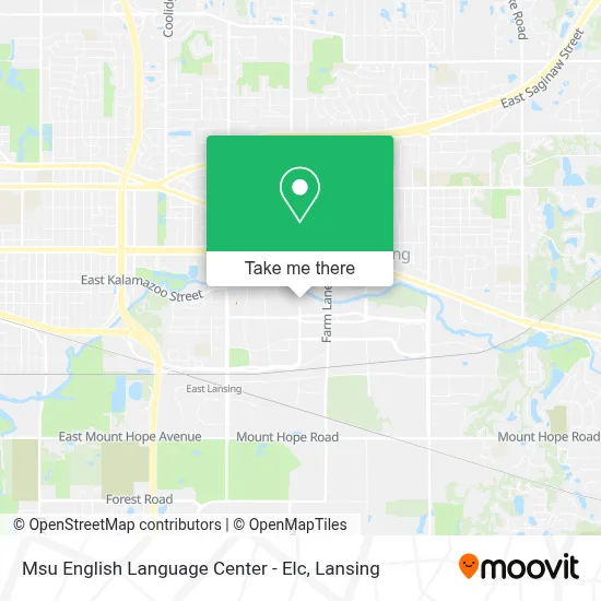 Msu English Language Center - Elc map