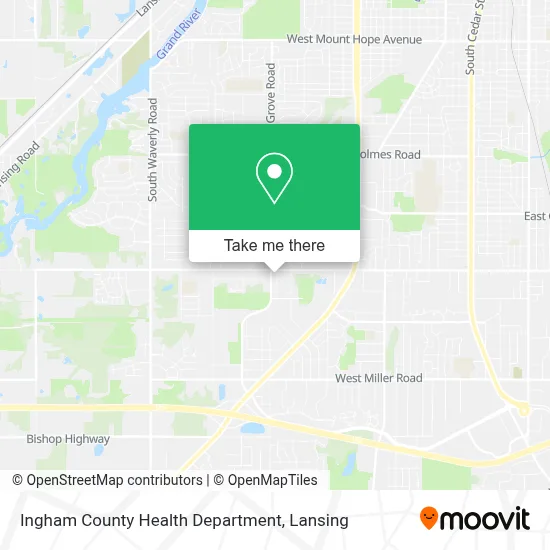 Ingham County Health Department map