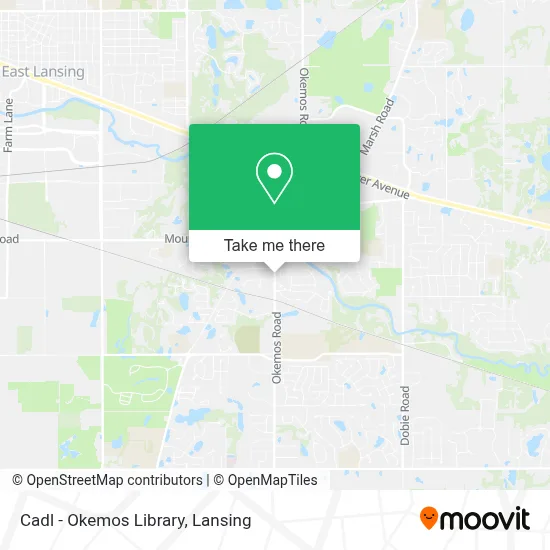 Cadl - Okemos Library map