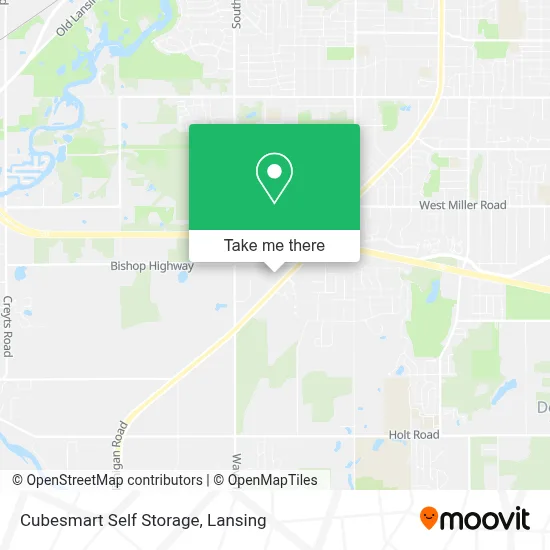 Cubesmart Self Storage map