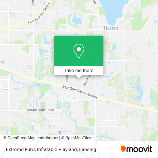 Extreme Fun's Inflatable Playland map